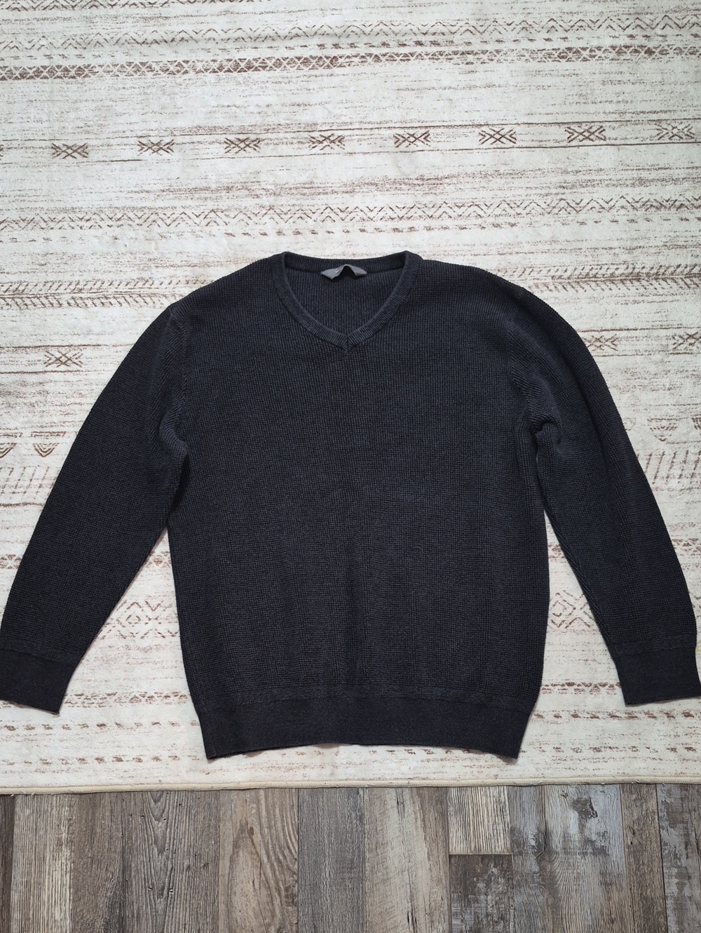 Denver Hayes Dark Gray V-Neck Sweater